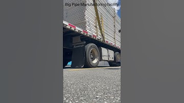 Flat bed Plastic pipe load