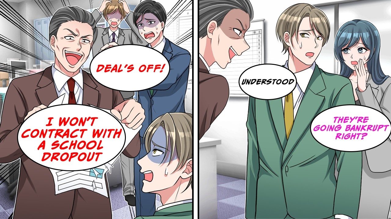[Манга в дубляже] Я заключил огромную сделку, но их босс высмеял меня, поэтому я всё отменил...!?...