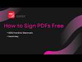 How to Sign PDFs Free in Seconds | JOPDF