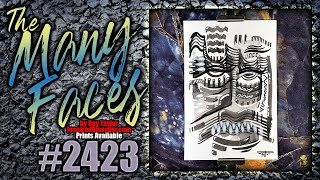 #2423 The Many Faces 2024 Collection: Ink Painting Process Timelapse with Ray Taylor