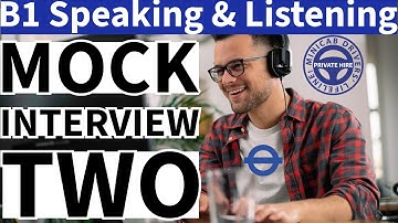 ESOL B1 English Speaking and Listening Mock Test One TfL London PCO application | Citizenship Course