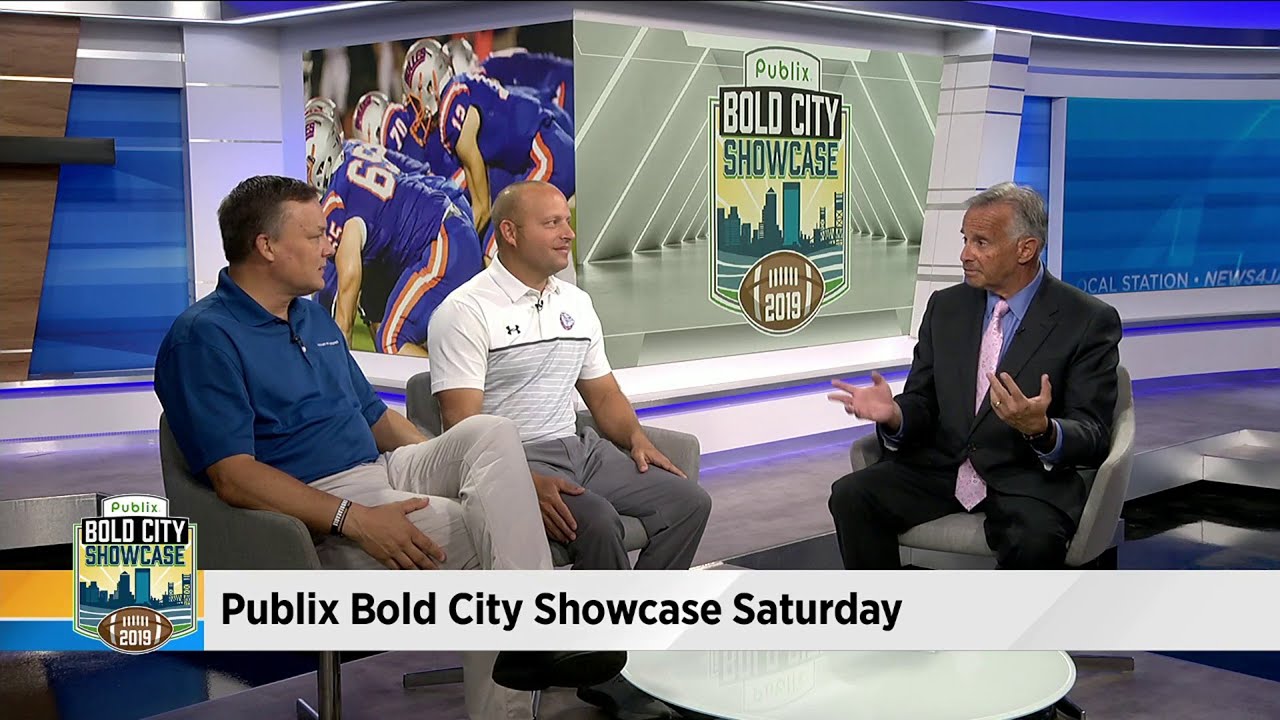 newspaper mockup Bolles Head Coach Matt Toblin and Alan Verlander join us to talk Publix Bold City Showcase