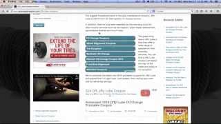 Jiffy Lube Printable Oil Change Coupon 2014