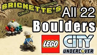 All 22 Boulders Destroyed in LEGO City: Undercover (Miner) for Precious Boulders/Rocks