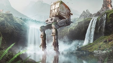 Photoshop Speed Art - The Last AT-ST (Star Wars) #speedart