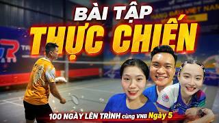 Real-World Practice Day 5: Fixing Your Badminton Serve | VNB Badminton Class - 100 Days to Leve...
