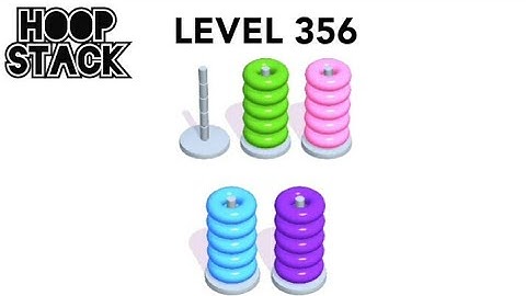 Hoop Stack Level 356 | Puzzle Game  | Complete Level