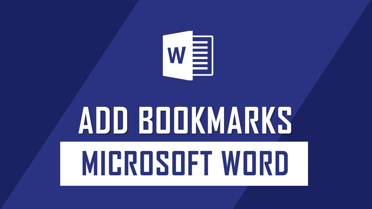 How to Add Bookmarks on Microsoft Word Content - YouTube