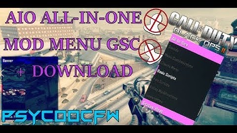 🔵[Bo2] (AIO) ALL-IN-ONE GSC Mod Menu Alpha 1.03 + Download