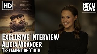 Alicia Vikander Interview - Testament of Youth