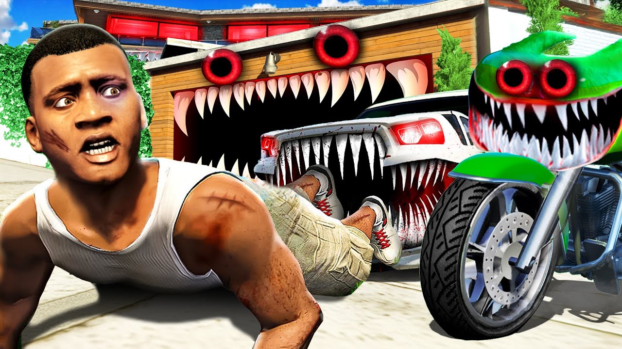 FRANKLINS AUTO, HAUS & MOTORRAD fressen mich auf in GTA 5!!😱🚗🏍️🏠
