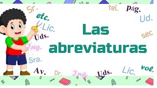 Las abreviaturas y sus características | Educación Primaria