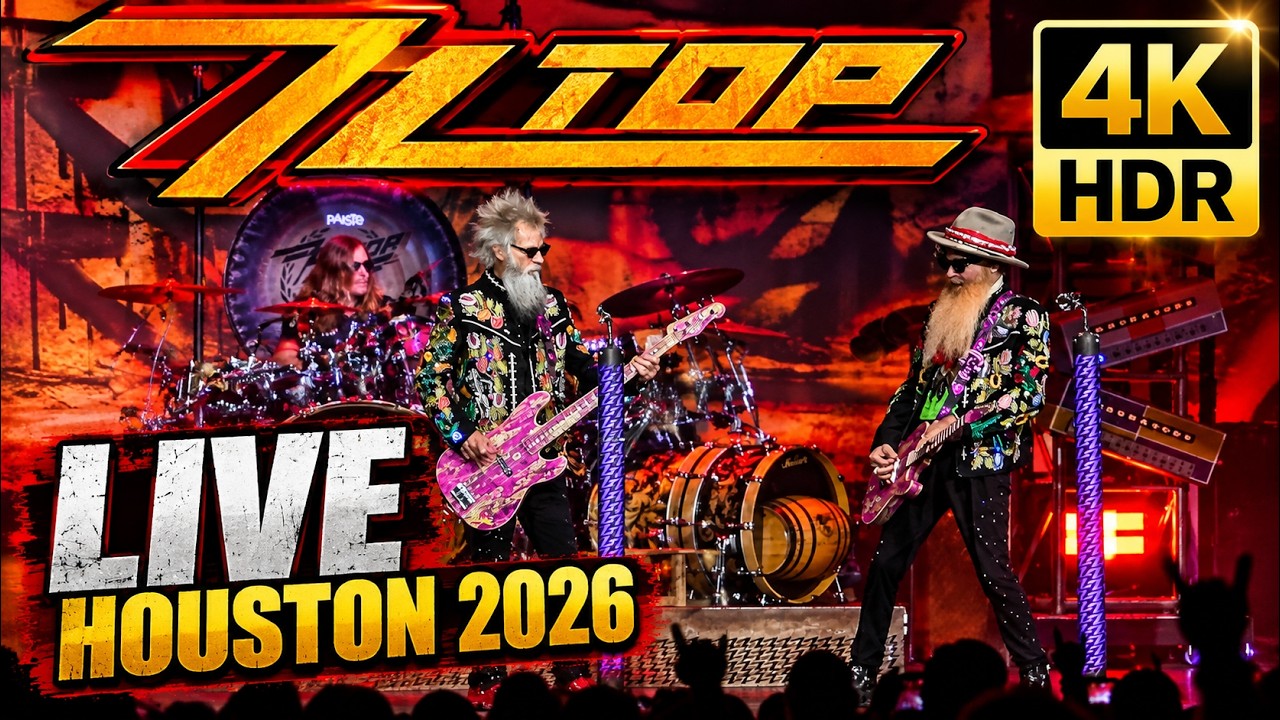 ZZ TOP LIVE HOUSTON 2026 | FULL SHOW 4k HDR CLASSIC ROCK LEGENDS