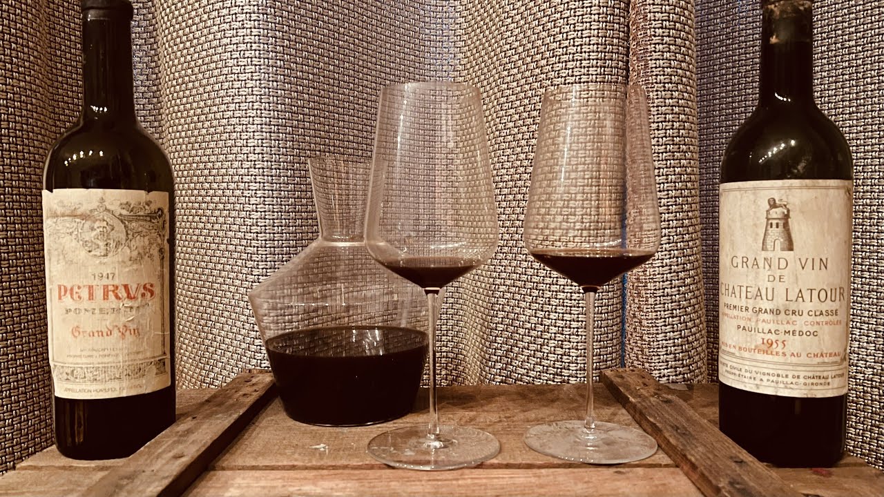 Petrus 1947 flawed, Latour 1955 still holding, tasting old wine
