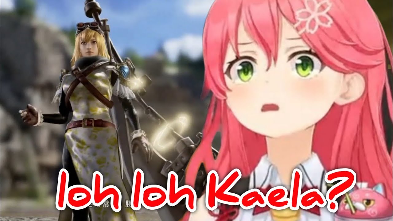 Miko kaget pas ketemu karakter mirip Kaela di Soul Caliber 6 [Hololive Clip]