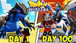 2 CÁ Tóm Tắt 100 Ngày Phần 2 Pixelmon Necrozma Trong Minecraft Bộ Ba Thời Tiết