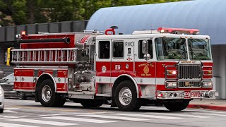 Redwood City Fire Dept. Engine 9 (Reserve) Responding