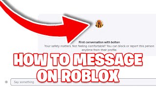How To Message People On Roblox - Step By Step