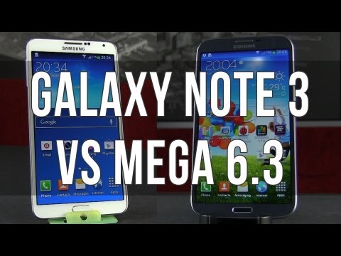Samsung Galaxy Note 3 vs Samsung Galaxy Mega 6.3 comparison