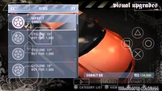 NFS most wanted ppsspp & psp cheats (Android & PC) screenshot 4