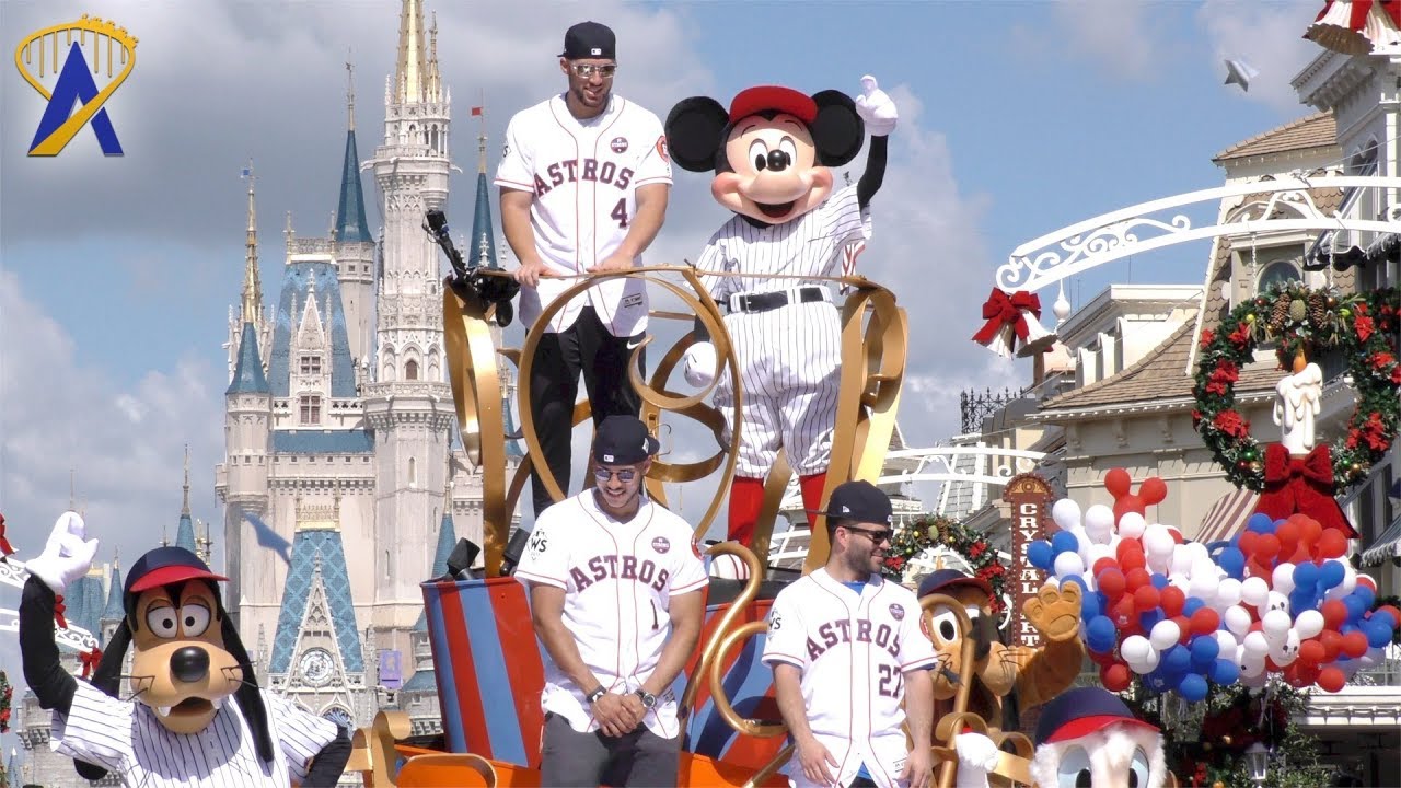 Official mLB Mickey Mouse Houston Astros 2022 World Series