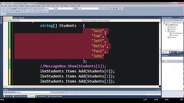 C# Introduction to Arrays