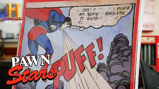 Pawn Stars: SUPER HIGH PRICE for Andy Warhol Superman Poster (Season 18)