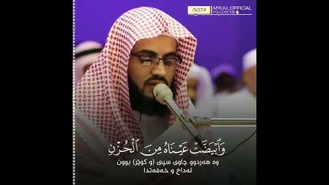 قرآن الكريم بصوت رعد محمد الكردي_ حالات واتس اب دينية _ سورة يوسف  وتولى عنهم وقال يأ سفى على يوسف..