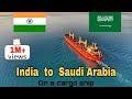 India to Saudi Arabia on a cargo ship | 10 days timelapse  | Through thunderstorm,bad weather & rain
