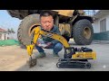 RC BREAKER EXCAVATOR mencoba memecahkan beton #rcvolvo
