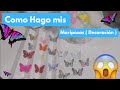 Como Hacer Mariposas ( Decoracion ) // Alicia Cakes
