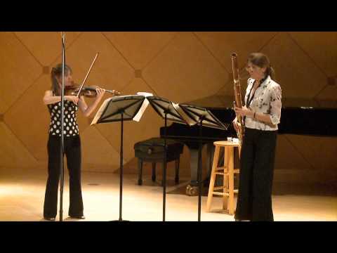 IDRS Video - Judith Farmer, bassoon • Sara Parkins, violin - Wolfgang