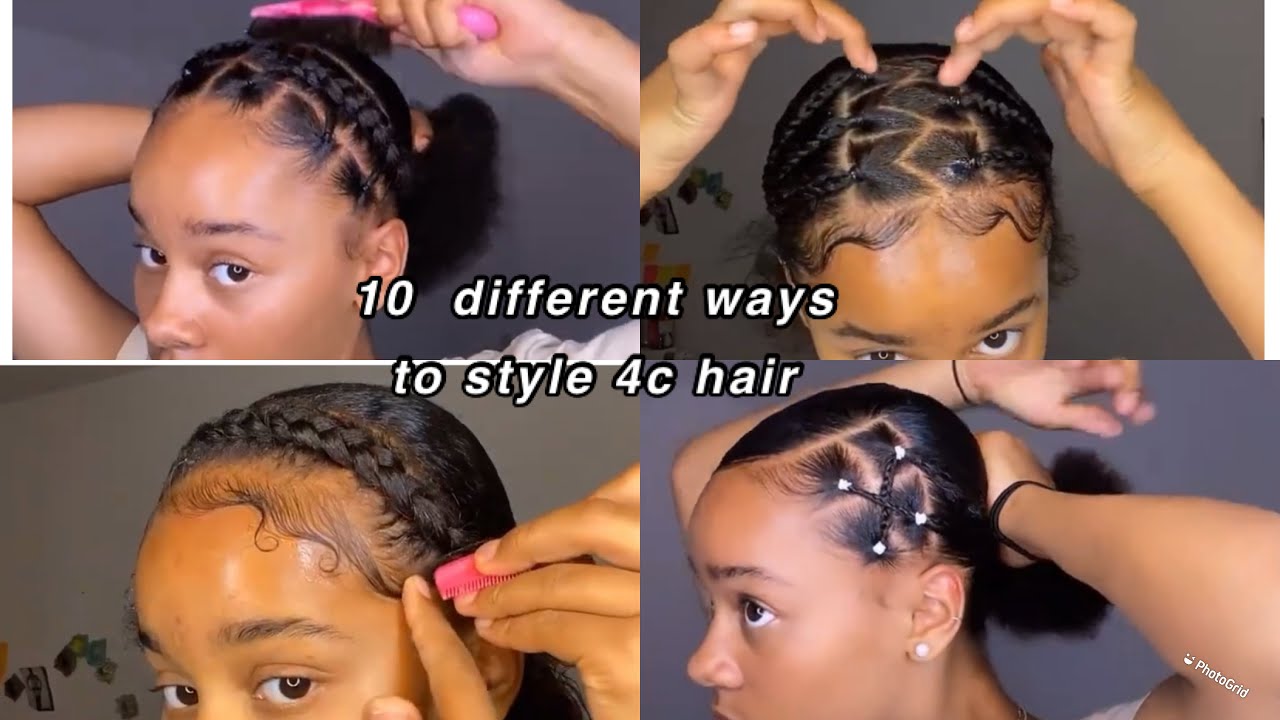 Different ways to style your natural hair.🔥How to style 4c hair ft # ...