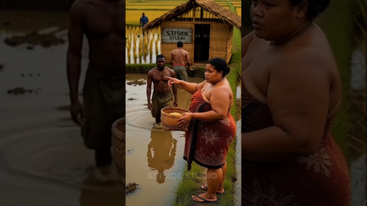 Bamboo hut Quiet Lunch in the Rice Fields 🌾 | Sleep Rileks With Rain and River  ASMR- S3TSIDE STUDIO