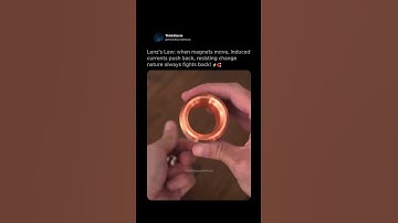 ⚡ Nature Fights Back — Lenz’s Law Explained Simply! 🧲🔄 #shorts #physics