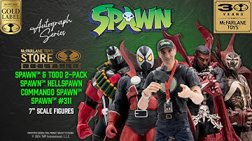 NEW Spawn™ McFarlane Toys 30th Anniversary Gold Label Todd Signed Bundle | Action Figure Showcase