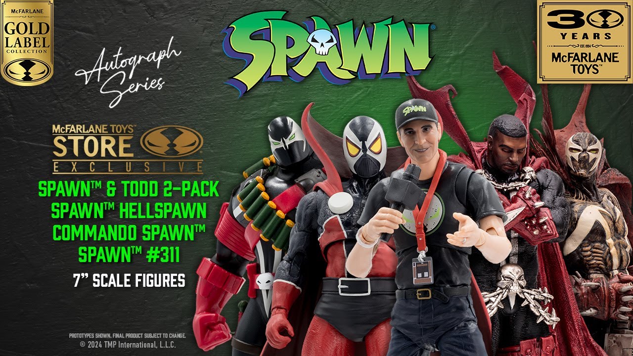 NEW Spawn™ McFarlane Toys 30th Anniversary Gold Label Todd Signed