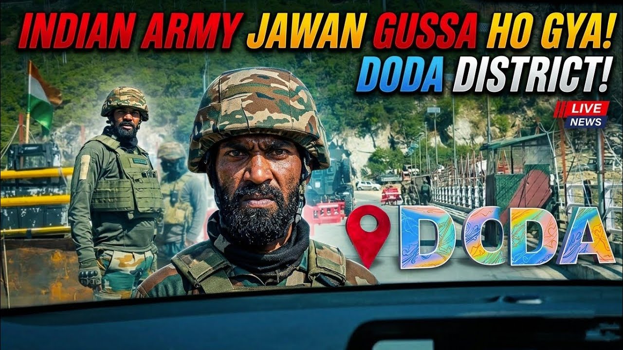 Indian 🇮🇳Army Wala Jawan Kiyon Gussa 🤬ho gya?🤷🏻😱 #vlog #army #doda #jammu #bhaderwah #kashmir