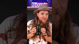 Drinking Chinese Lucky Buddha Beer