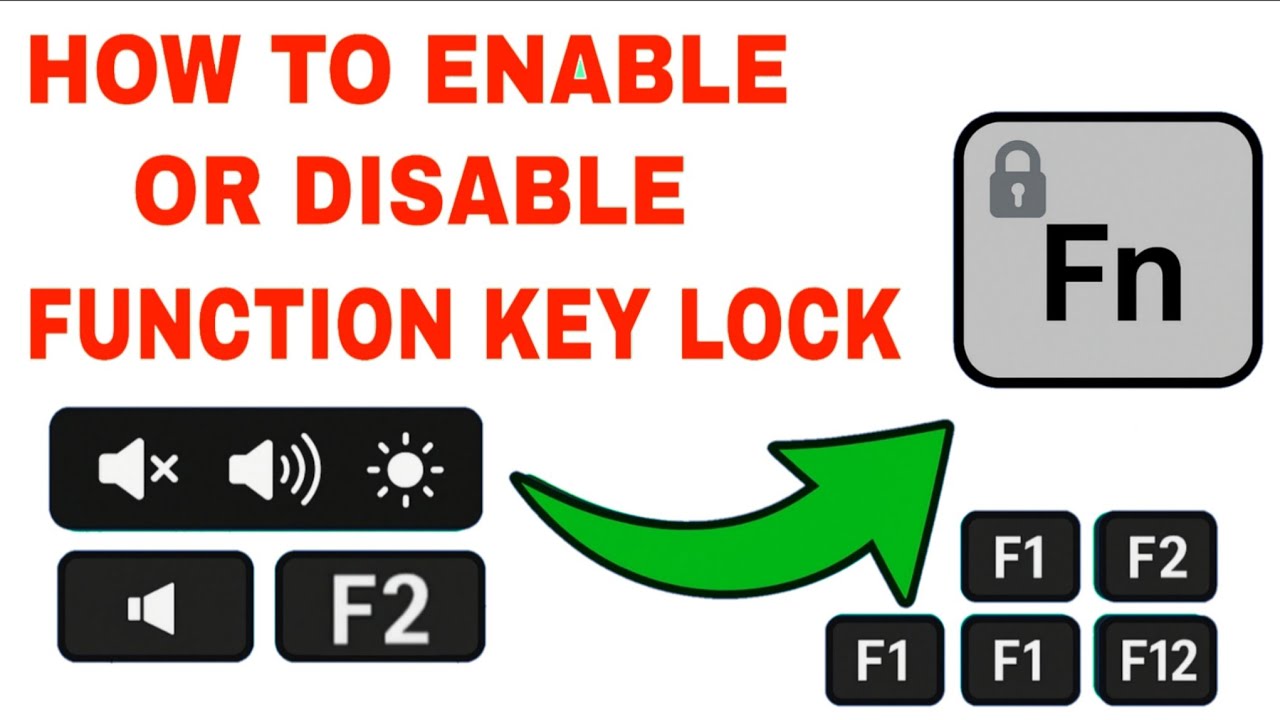 How to enable or disable function key in laptop | Change Function key ...
