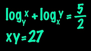 Math Olympiad Problem | Solving a System of Equations Involving Logarithms