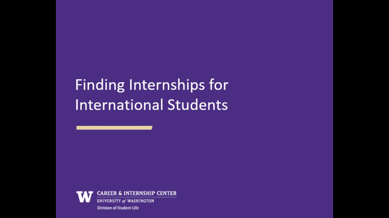 Finding Internships for International Students (Summer 2025)