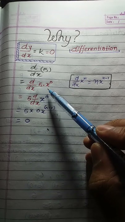 why-dy-dx-of-k-0-differentiation-calculus-shorts-viral-youtube