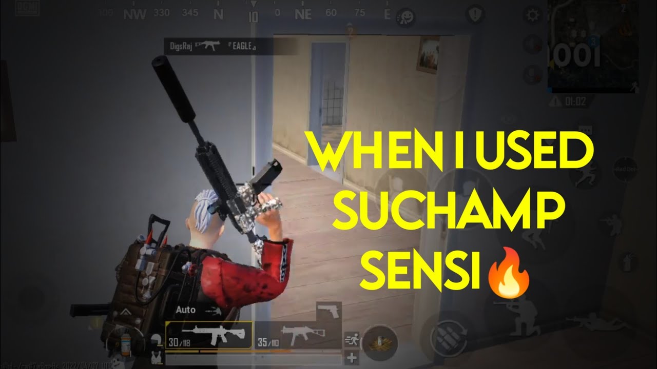 when i used Suchamp sensitivity 🔥🔥
