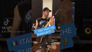 Italian Metalhead 🇮🇹🤌🏻 celebrates Italy winning EUROCUP &amp; EUROVISION 2021 (Seven Nation Army METAL)