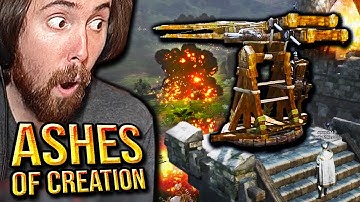 A͏s͏mongold Reacts to Ashes of Creation 100 Players SIEGE Preview - May Dev Update | NEW MMORPG 2021
