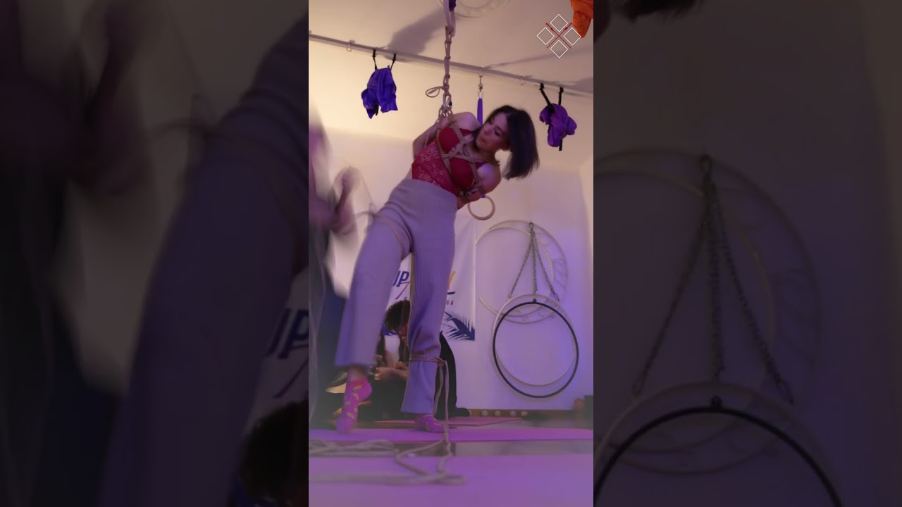 Beautiful shibari transitions (suspension) by HOM #shorts