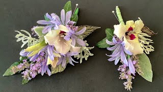 How To Make A Ladies Corsage And Matching Gents Buttonhole