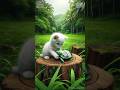 Cute Kitten and Turtle 😱🐾 #cat #aicat #shorts #kitten #funny #catlovers #catcartoon #viralvideo