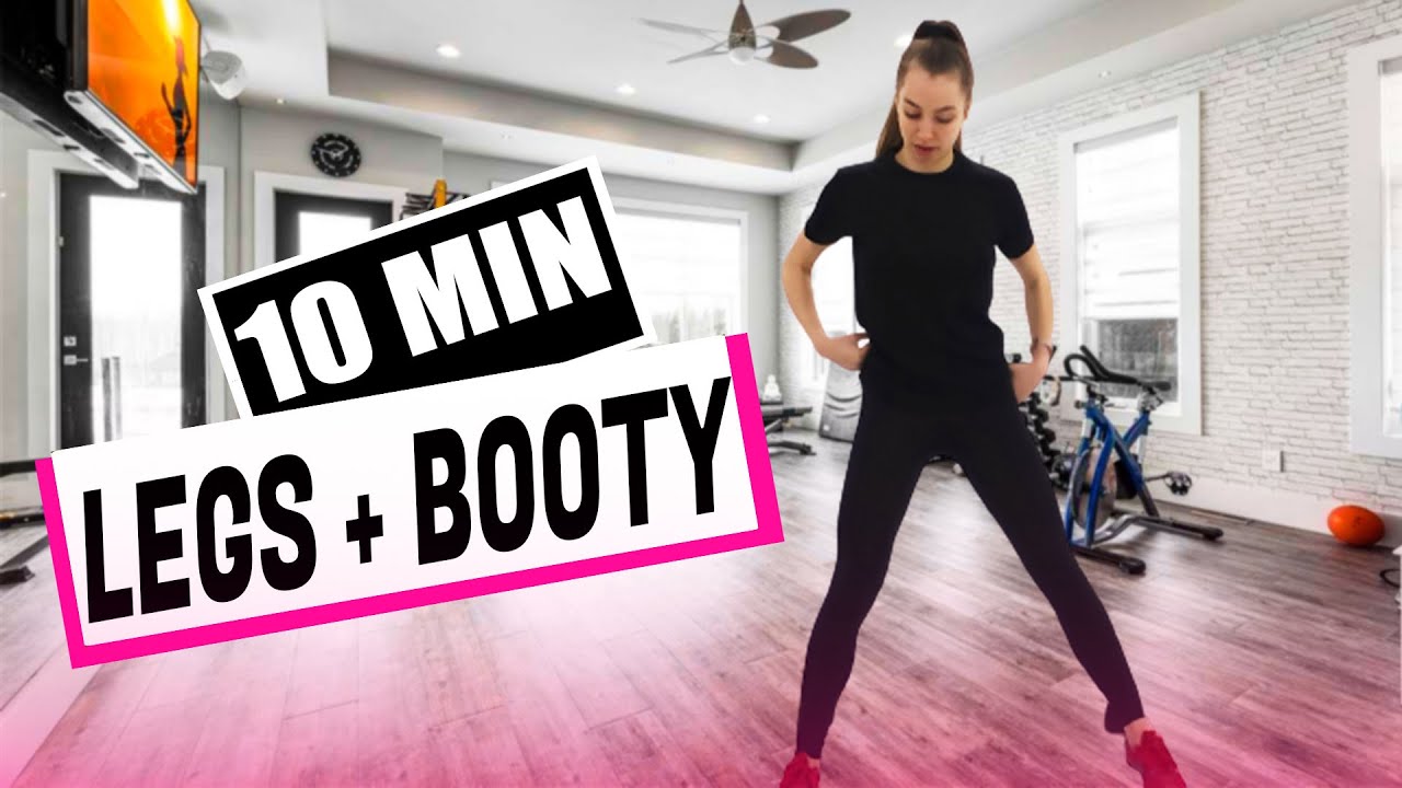 10 MINUTE LEGS + BUTS WORKOUT - No equipment - No talk home workout for ...